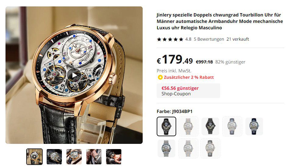 Jinlery spezielle Doppels chwungrad Tourbillon Uhr für Männer automatische Armbanduhr Mode mechanische Luxus uhr Relogio Masculino