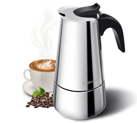 Godmorn Herdkanne Espressokocher Mokka-Kaffeemaschine 300 ml