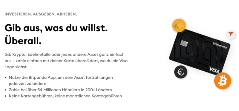 Investieren. Ausgeben. Abheben.