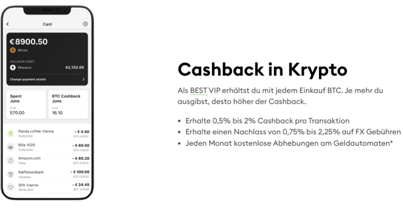 Cashback in Krypto