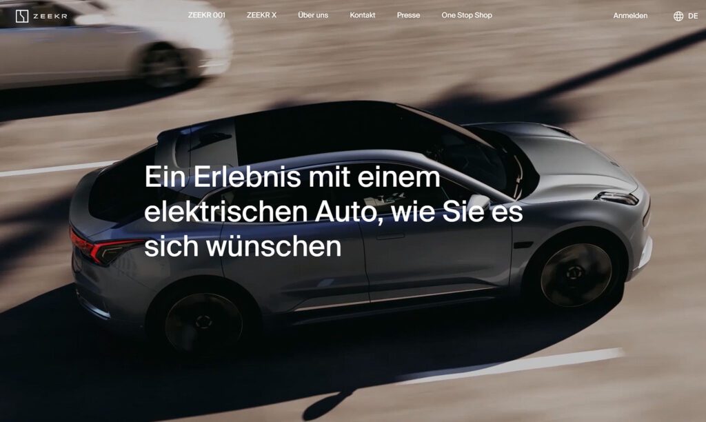 Zeekr Deutschland: Ein Erlebnis mit einem elektrischen Auto, wie Sie es sich wünschen